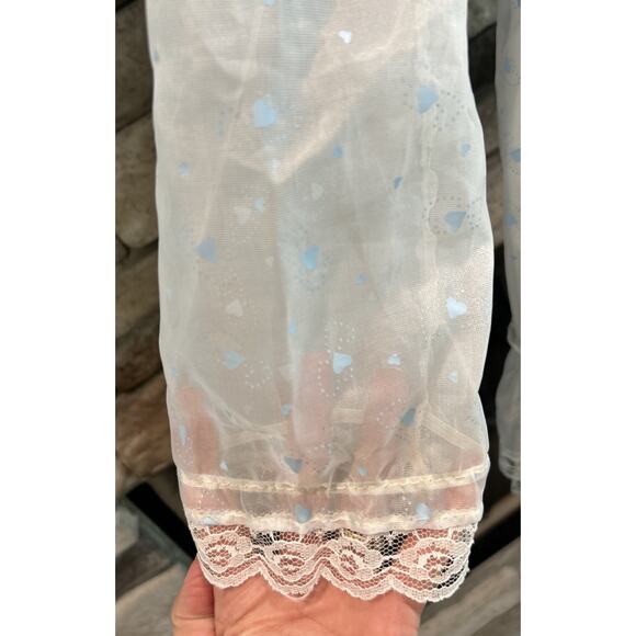 Girls Vintage MISS QUALITY Pageant Ruffles Tie HEARTS Dress Size 7 *A2 - Picture 3 of 5